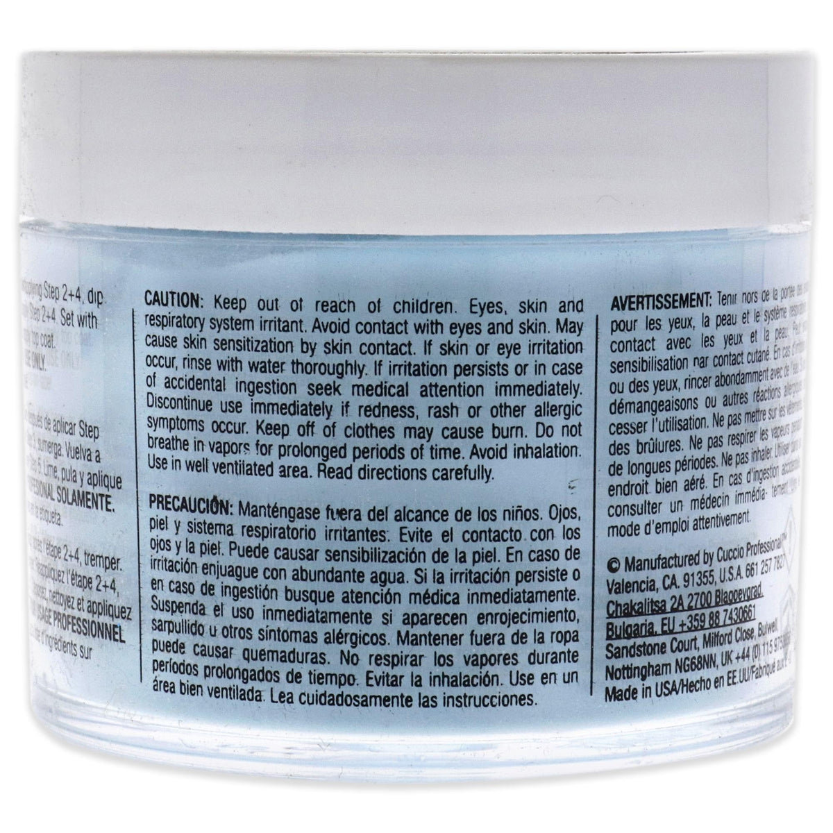 Cuccio Colour Powder Nail Polish - Lacquer For Manicures And Pedicures - Highly Pigmented Powder That Is Finely Milled - Durable Finish