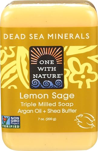 One With Nature Dead Sea Lemon Verbena Bar Soap, 7 Ounce - 2 per case. Beauty & Personal Care One With Nature