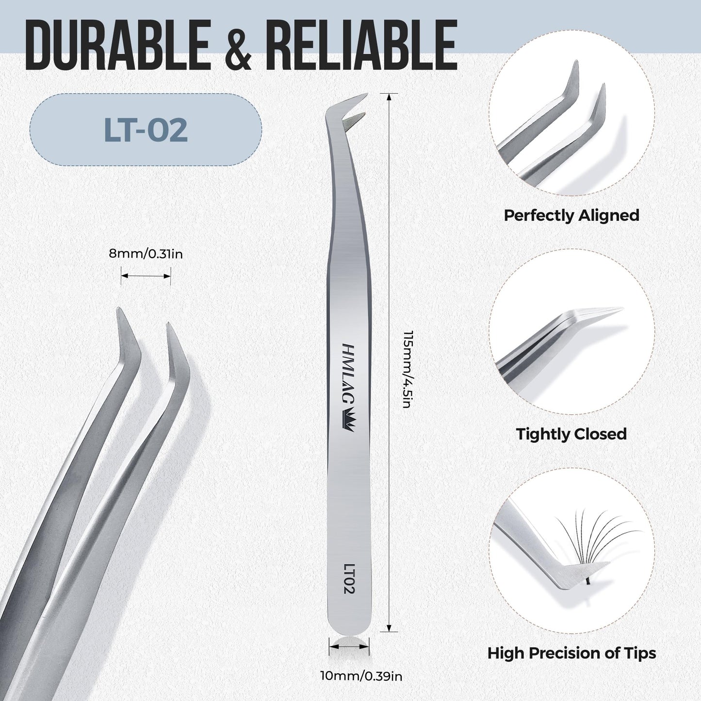 LASHVIEW Lash Tweezer, High Precision Stainless Steel Volume Eyelash Tweezers, Eyelash Extension Tweezers for Profissional Grafting lash Extension Beauty & Personal Care LASHVIEW