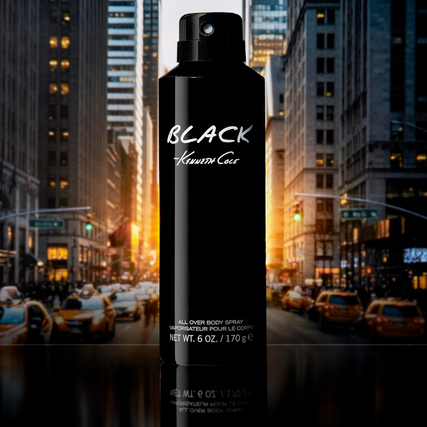 Kenneth Cole Black All Over Body Spray for Men, Aromatic Woody Fragrance, Notes of Watermint, Mandarin, Cedar, and Musk, Long-Lasting Cologne, 6.0 Fl. Beauty & Personal Care Kenneth Cole