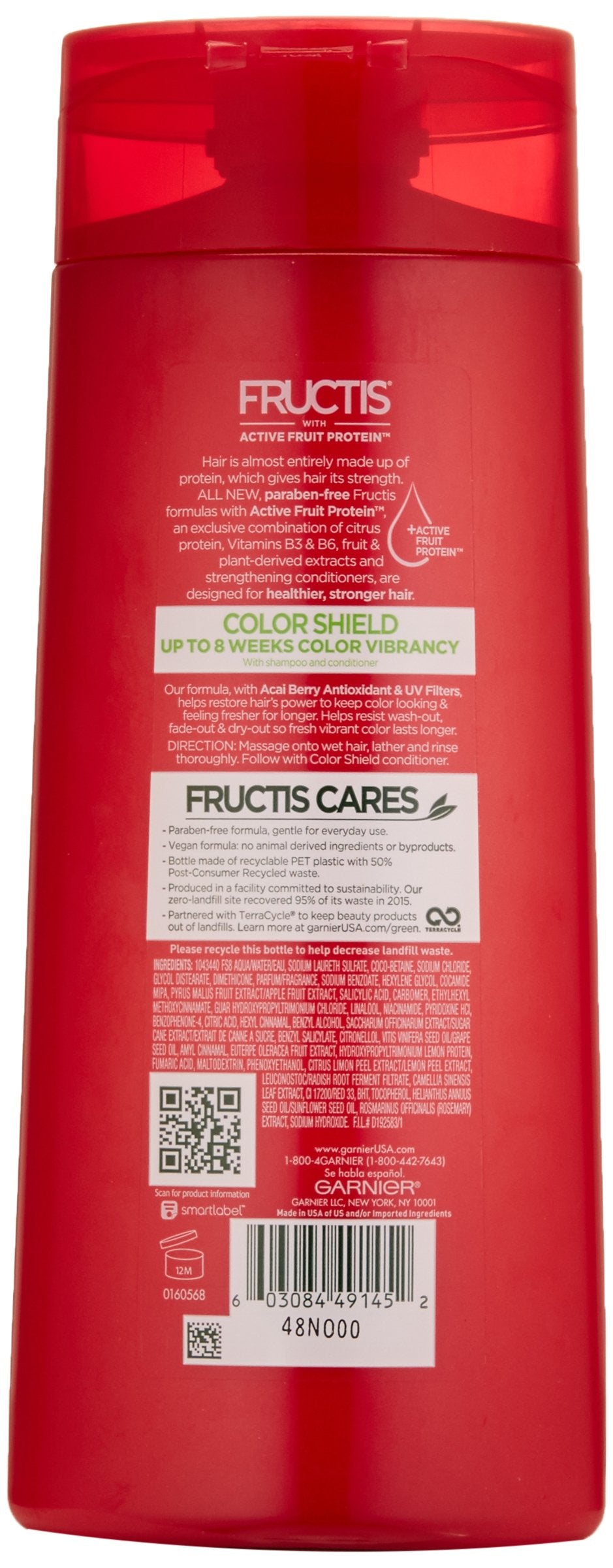 Garnier Fructis Color Shield Shampoo, Color-Treated Hair, 22 fl. oz.