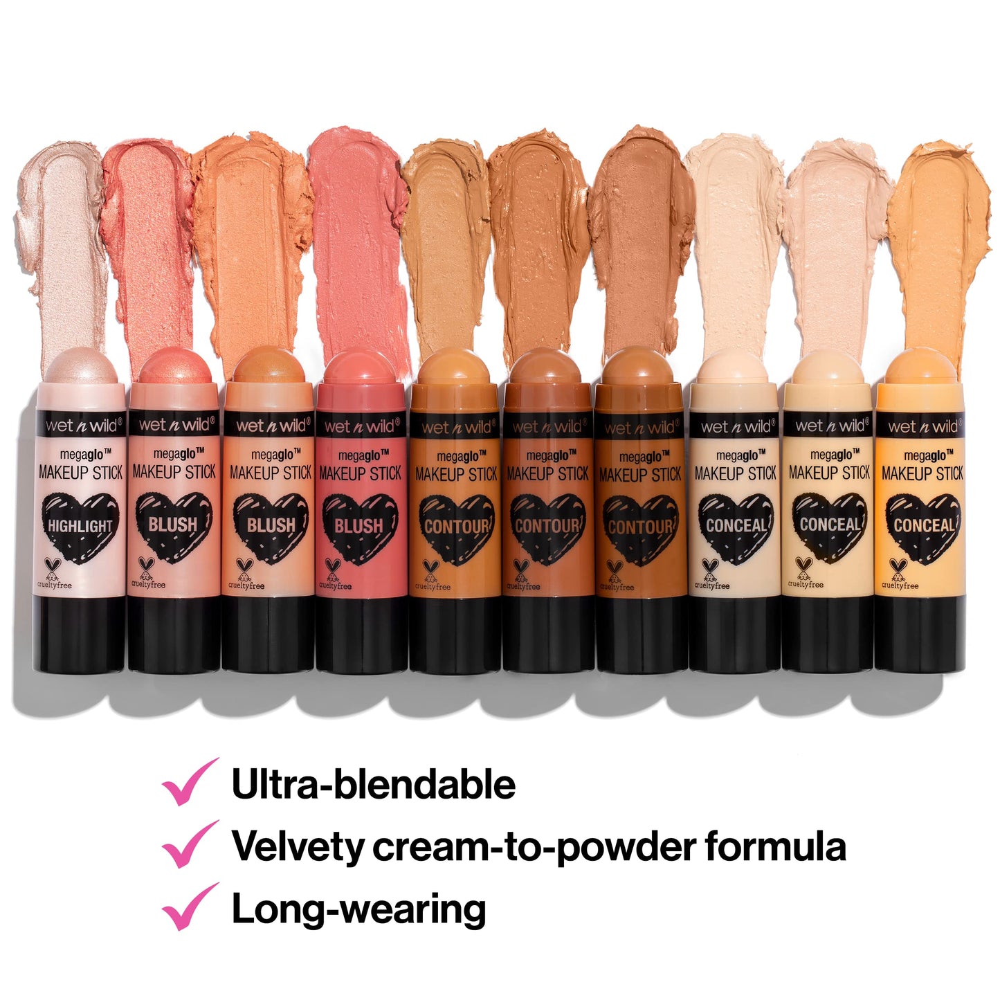 wet n wild MegaGlo Makeup Stick, Buildable Color, Versatile Use, Cruelty-Free & Vegan - Where's Walnut? Beauty and Personal Care wet n wild
