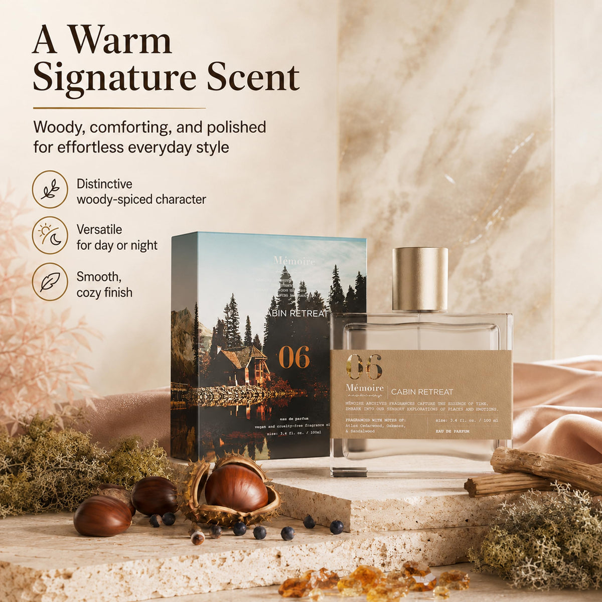 Cabin Retreat 3.4 fl oz. Eau De Parfum by Memoire Archives