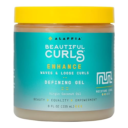 Alaffia Beautiful Curls Curl Enhance Defining Gel, Wavy to Curly Hair Products, Hair Gel to Coil, Twist and Braid, Natural with Shea Butter, Coconut Beauty & Personal Care Alaffia