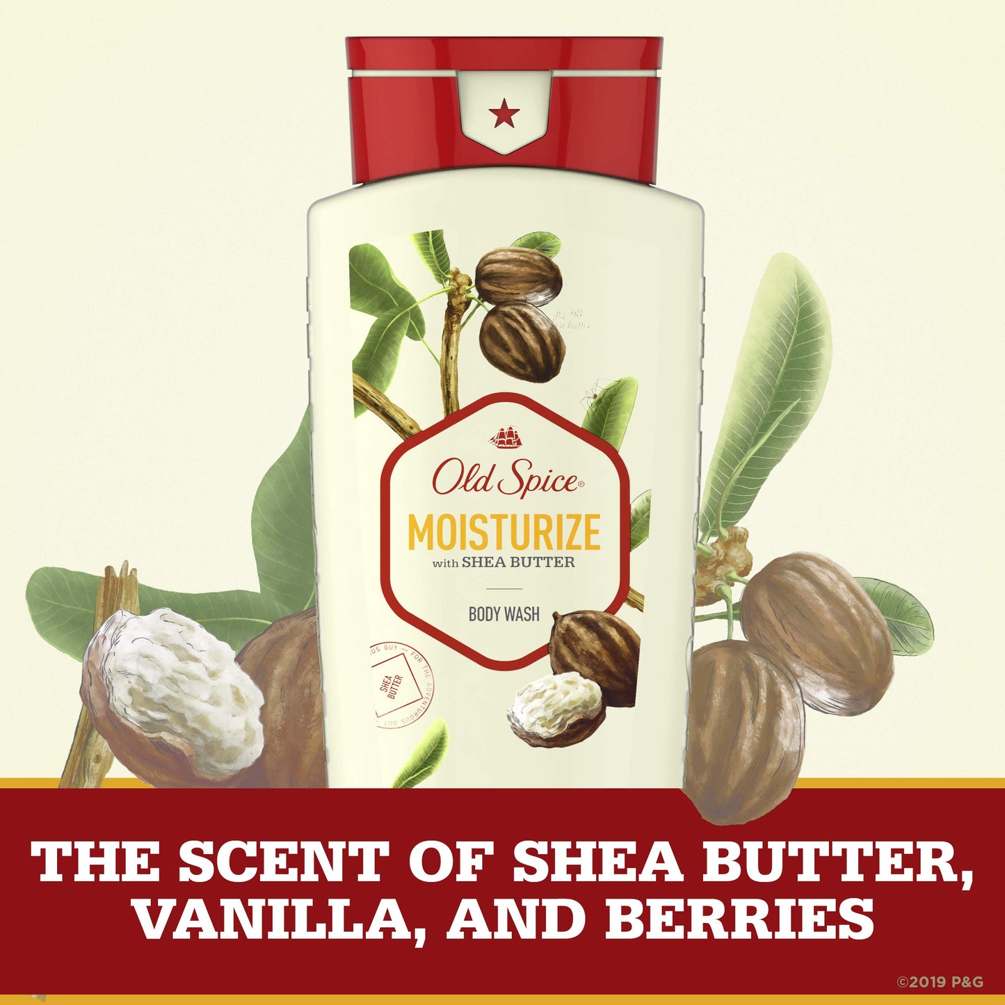 Old Spice, Mens Body Wash Moisturize With Shea Butter, 16 Fl Oz Beauty & Personal Care Old Spice