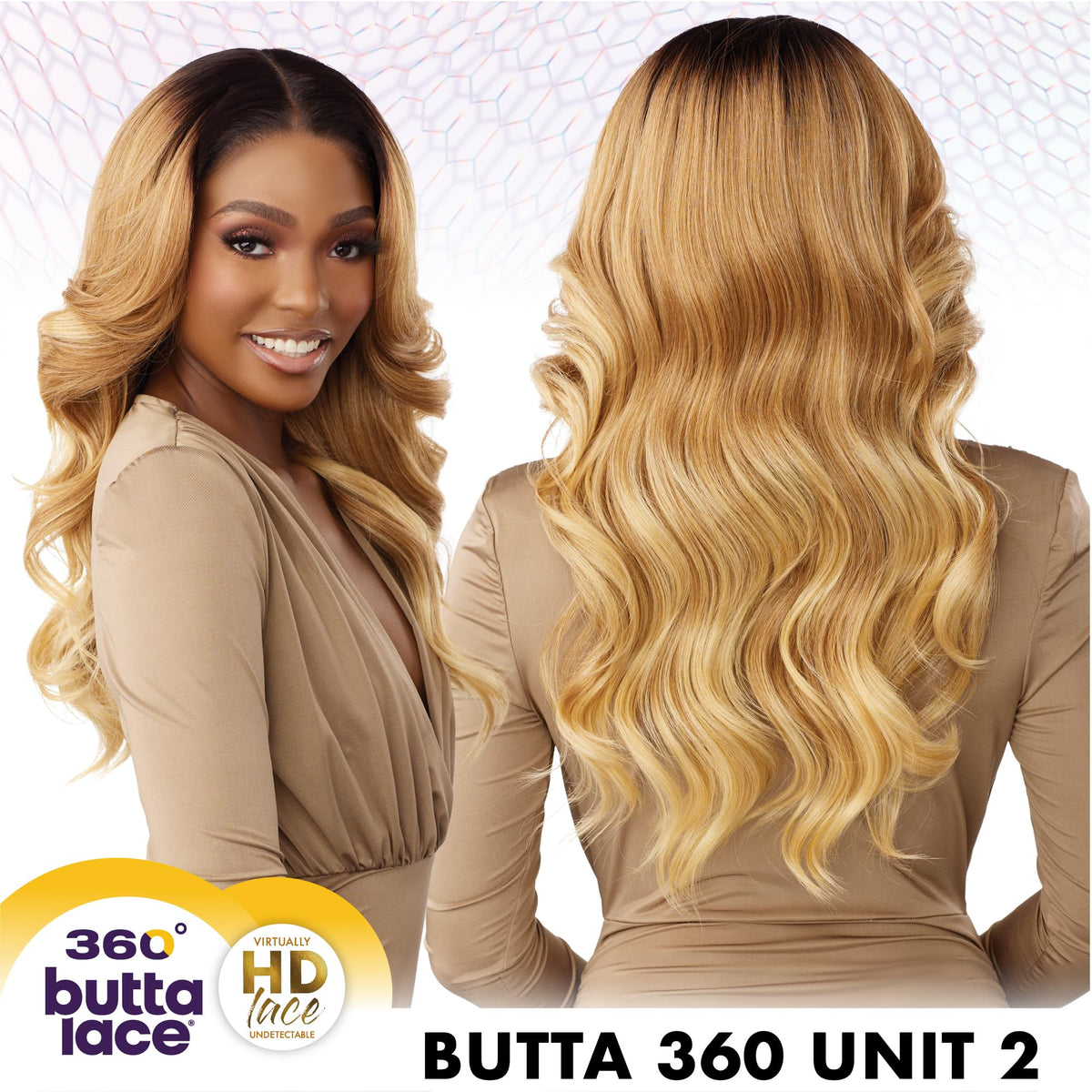 Sensationnel Butta 360 LaceWig-Unit 2, LIGHTASHBROWN