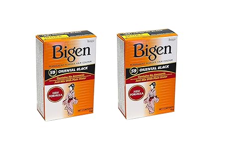 Bigen Permanent Powder Hair Color 59 Oriental Black 1 ea (Pack of 2) Beauty & Personal Care Bigen