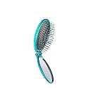Wet Brush Pop Go Detangler, Blue Teal - Foldable, On-The-Go Design, Travel Brush, Ultrasoft IntelliFlex Bristles, Detangling Hairbrush, Built-In Beauty & Personal Care Wet Brush