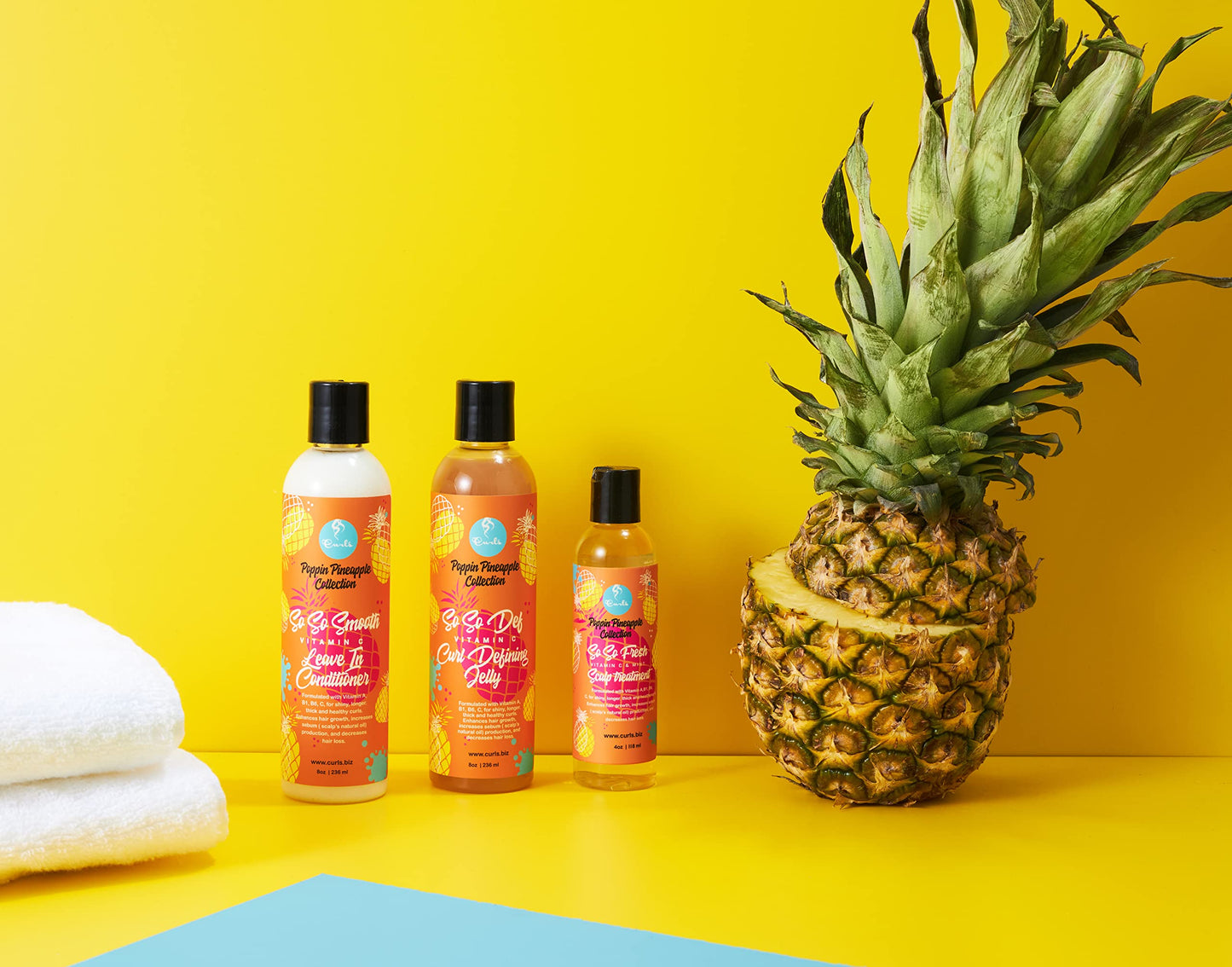 Curls Poppin Pineapple So So Def Vitamin C Defining Jelly - Shinier, Longer, Thicker, Healthier Hair - Hydrating and Frizz Free - All Curly Hair Types Beauty & Personal Care Curls