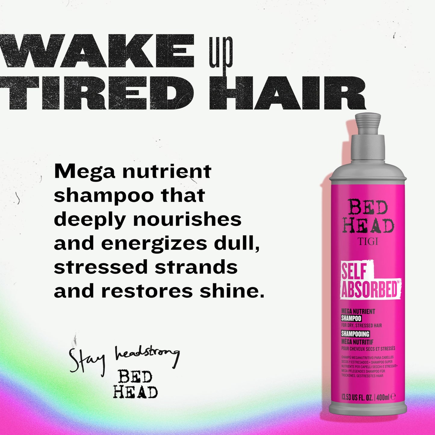 Bed Head by TIGI Frizz Control Shampoo and Conditioner Set for Dry Hair, Self Absorbed Nourishing Hair Care to Visibly Repair and Strengthen Hair From Beauty & Personal Care TIGI