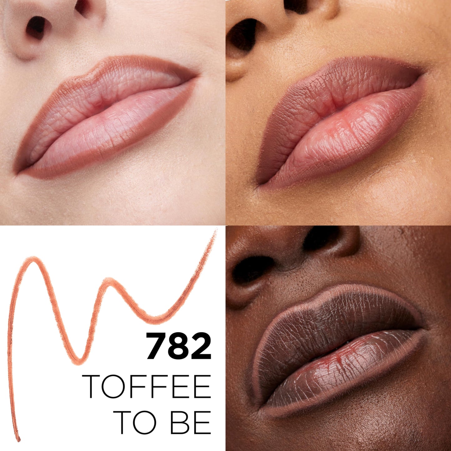 L'Oreal Paris Colour Riche Lip Liner Pencil, Creamy Lip Liner with Omega 3 and Vitamin E, 782 Toffee To Be (Warm Deep Brown), Pack of 2 Beauty & Personal Care L'Oreal Paris