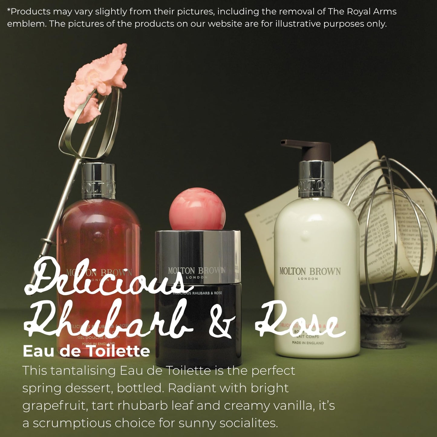 Molton Brown Delicious Rhubarb & Rose Eau de Toilette 3.3 fl. oz. Beauty & Personal Care Molton Brown
