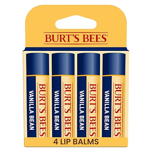 Burt's Bees 100% Natural Moisturizing Lip Balm, Vanilla Bean - 4 Tubes Beauty & Personal Care Burt's Bees