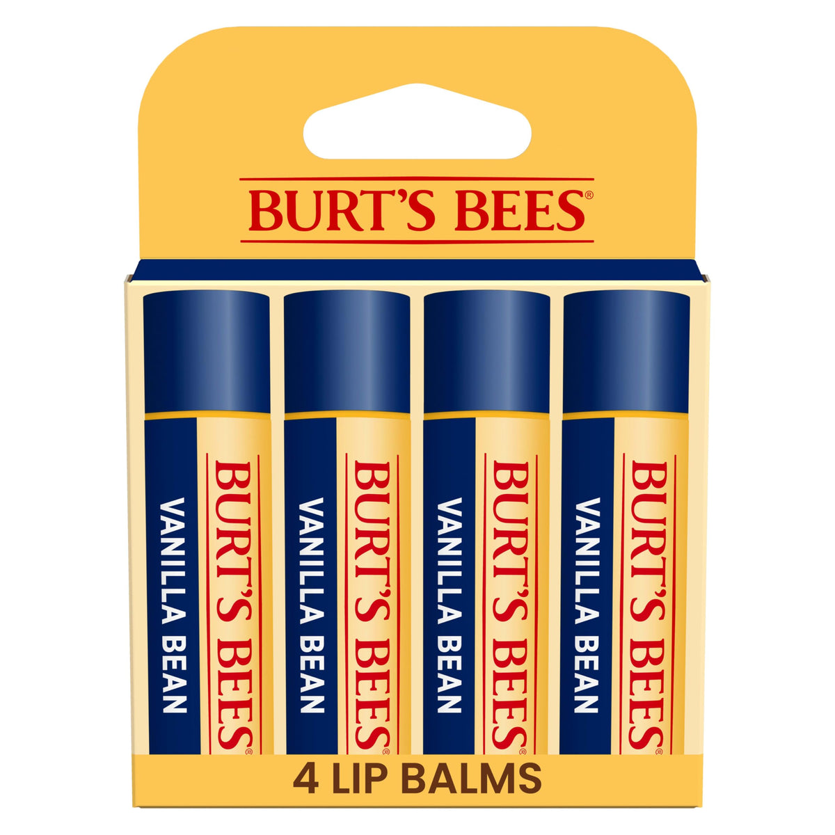 Burt's Bees 100% Natural Moisturizing Lip Balm, Vanilla Bean - 4 Tubes Beauty & Personal Care Burt's Bees