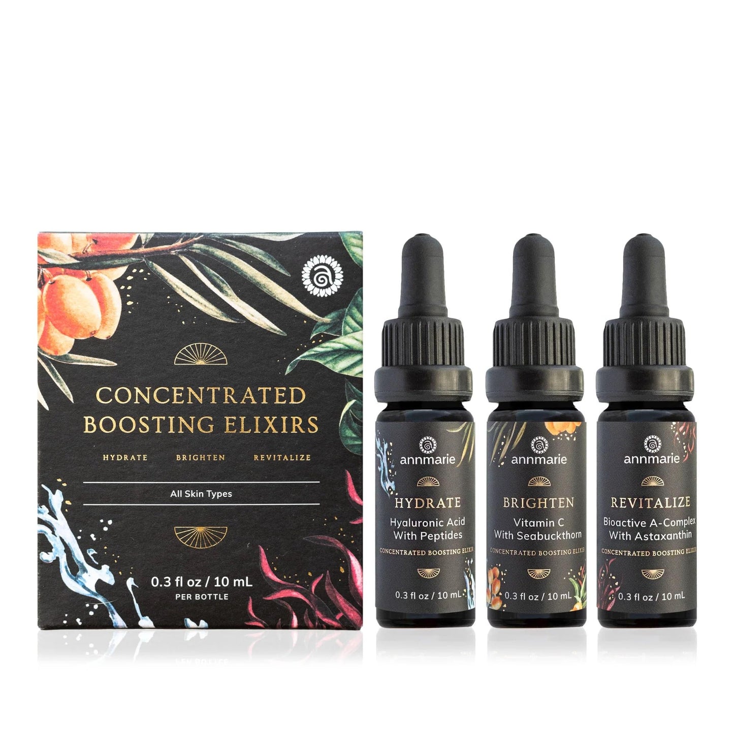Annmarie Skin Care Concentrated Boosting Elixirs - Brighten, Revitalize, and Hydrate (10ml each) Beauty & Personal Care annmarie