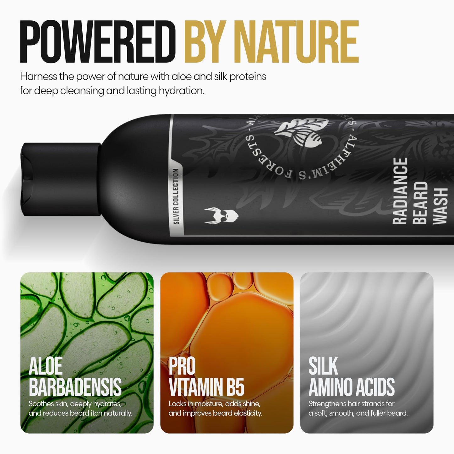The Beard Struggle Radiance Beard Wash - Silver Collection, Alfheim’s Forests - Deep Clean & Hydrated Care - Beard Cleanser for Men (8 fl oz) Beauty and Personal Care The Beard Struggle