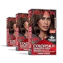 Revlon Colorsilk Beautiful Color Permanent Hair Color, (OLD VERSION) 47 Medium Rich Brown (Pack of 3) Beauty & Personal Care REVLON