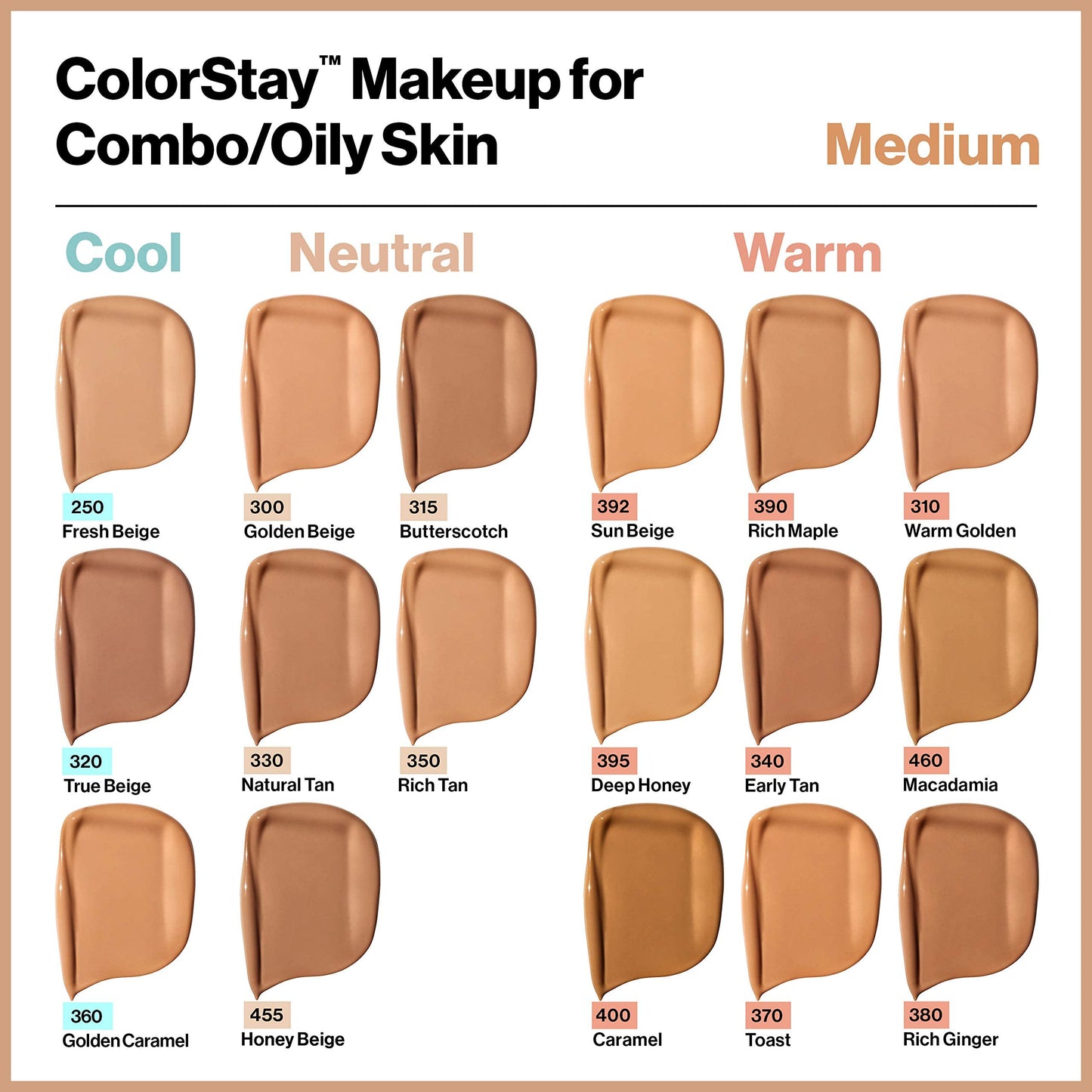 Revlon Colorstay SPF 15 Makeup Foundation for Combination/Oily Skin, Toast, 1 Fl Oz Beauty & Personal Care REVLON