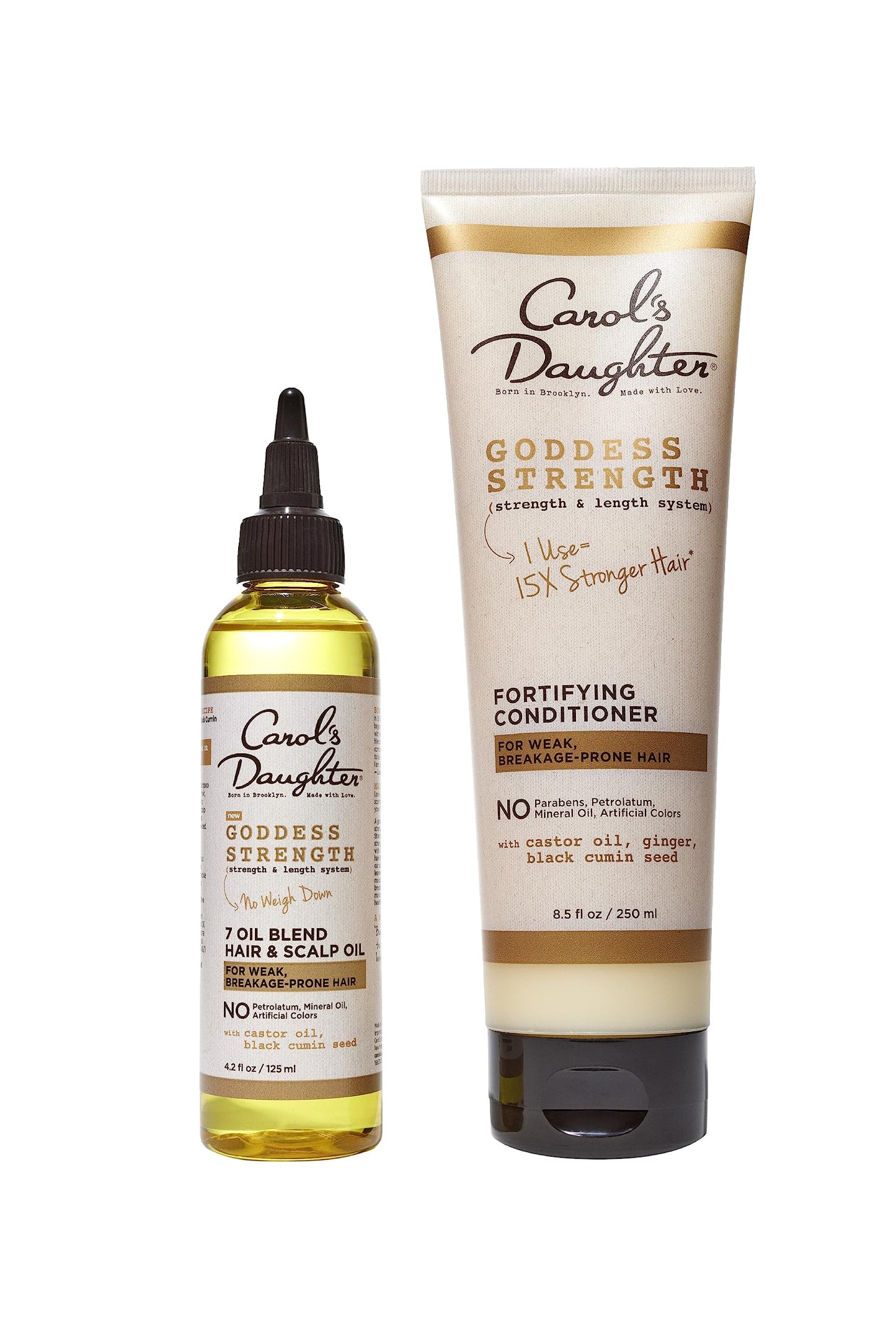 Carol's Daughter Goddess Strength Hair Care Set, Includes Sulfate Free Conditioner and Scalp Oil, Curly Hair Products to Repair and Moisturize, 1 Kit Beauty & Personal Care Carol's Daughter
