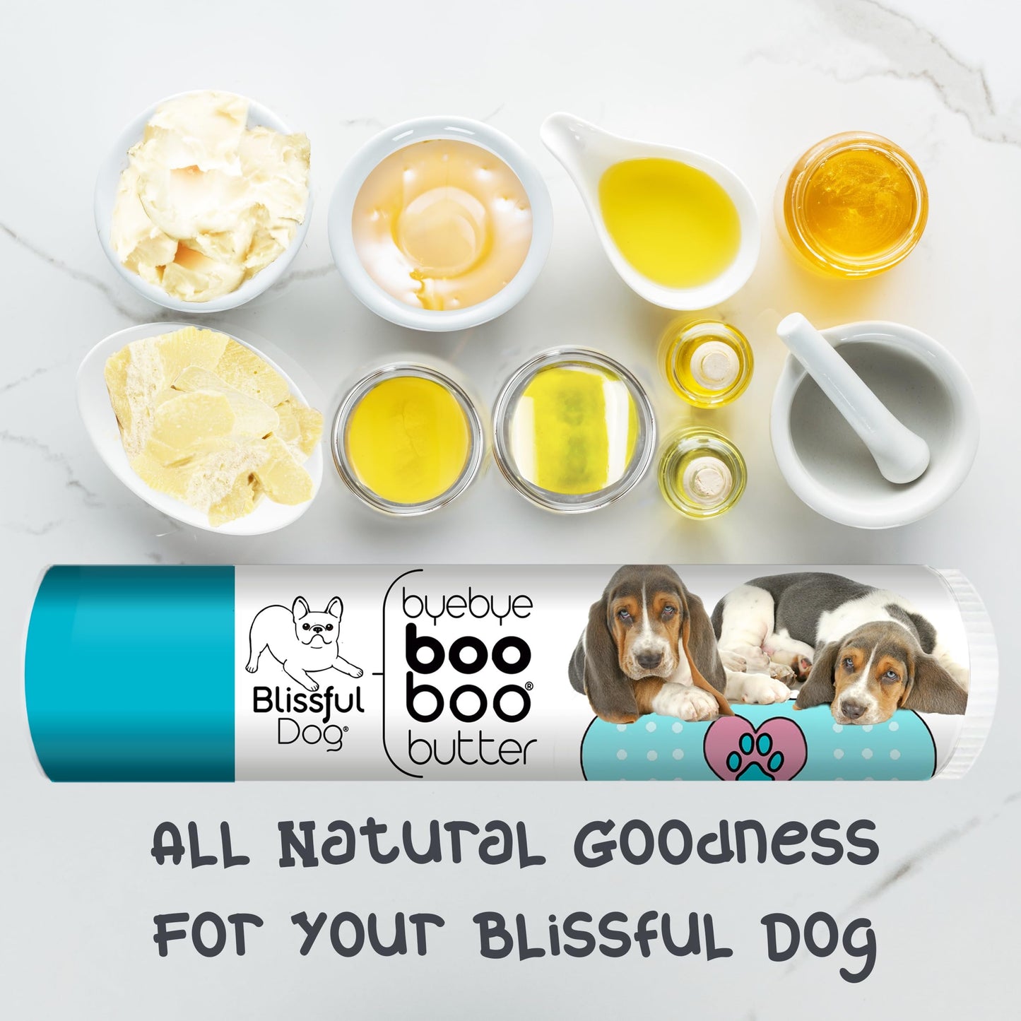 The Blissful Dog .15 oz Tube Basset Hound Booboo Butter Beauty and Personal Care The Blissful Dog