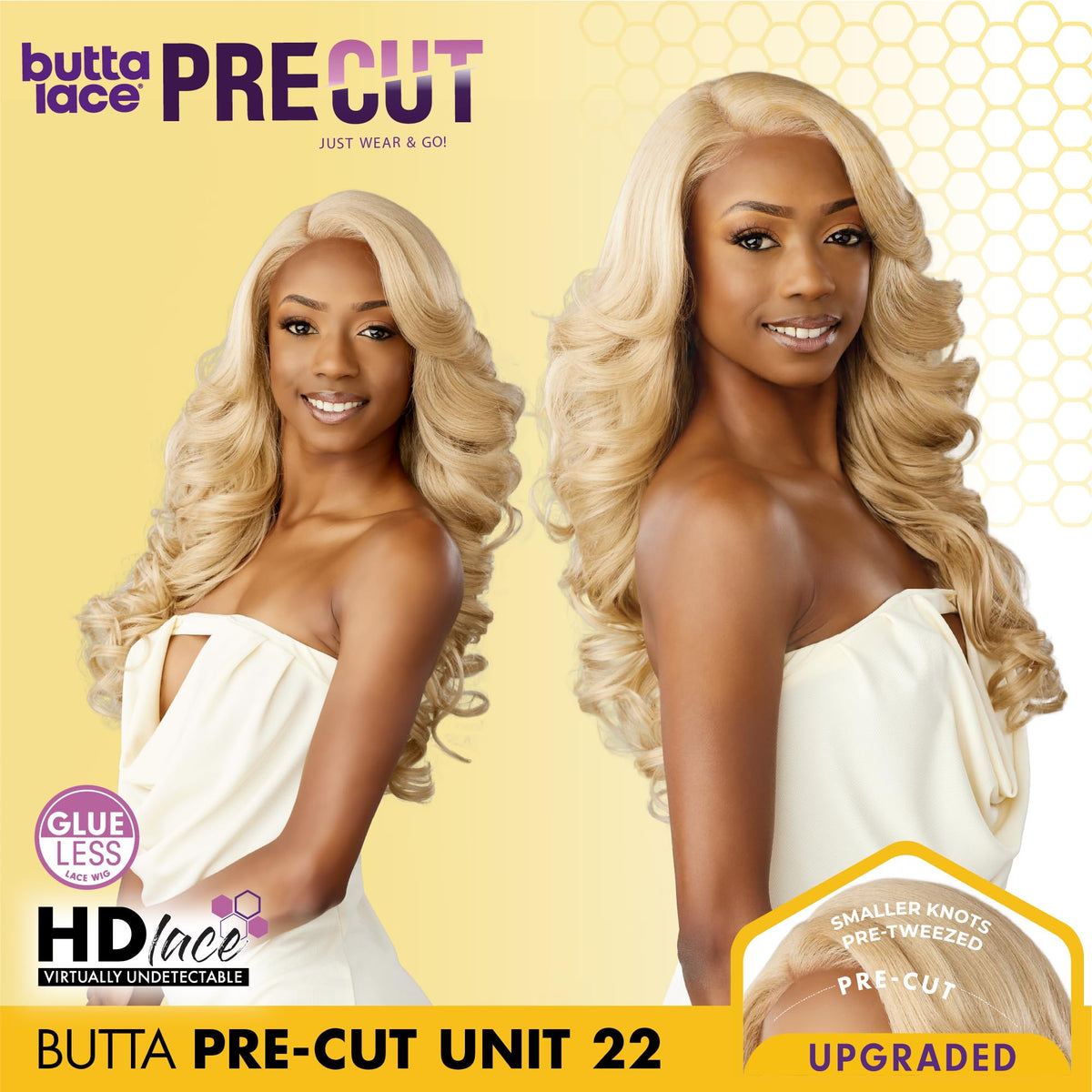 Sensationnel Butta Lace Precut Wig-Unit 22, 1 JETBLACK