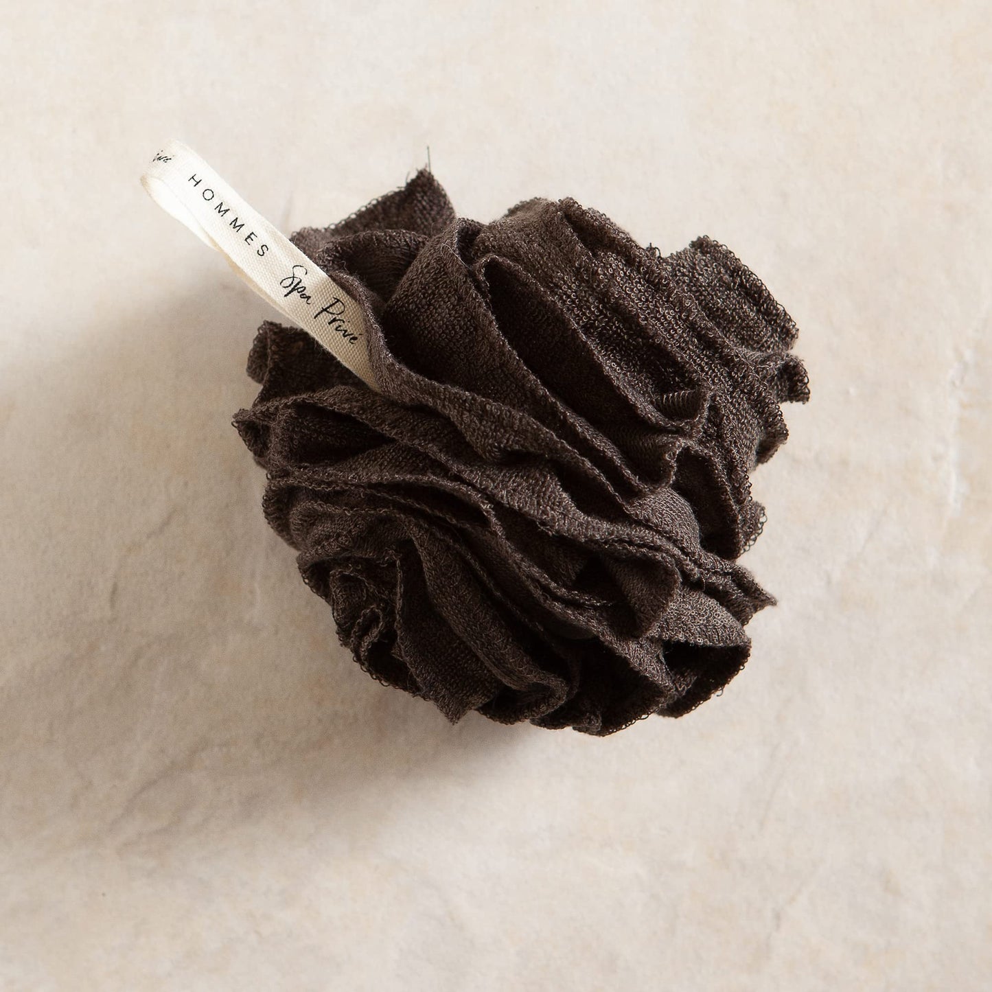 Urbana Spa Prive Men's Bamboo Charcoal Collection, Shower Pouf, Brown (6338) Beauty and Personal Care Urbana