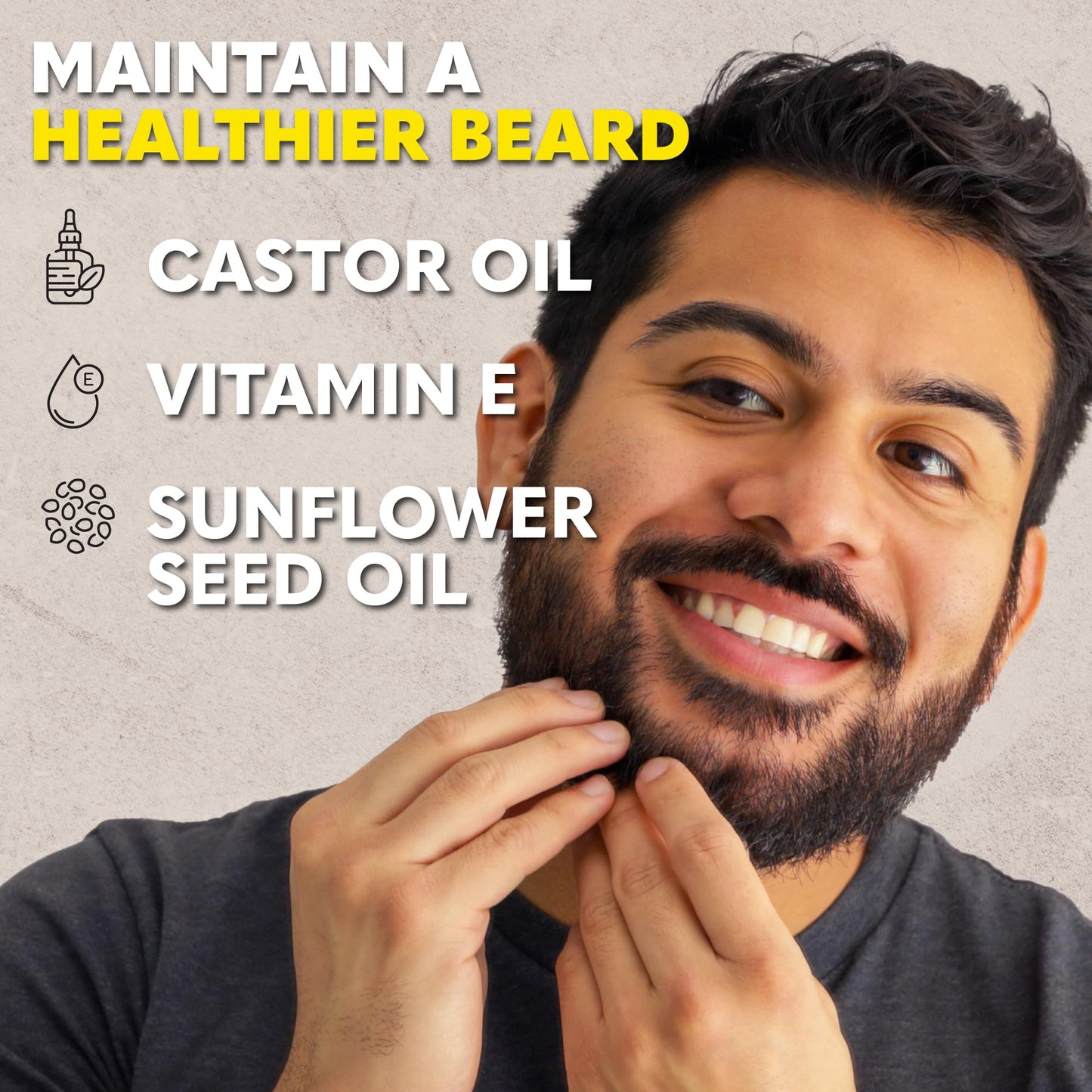 The Beard Club Beard Oil for Men - 2oz Classic Sandalwood Natural Beard Oil with Castor & Amber Oils - Beard & Mustache Conditioner - Hydrates Beauty and Personal Care The Beard Club