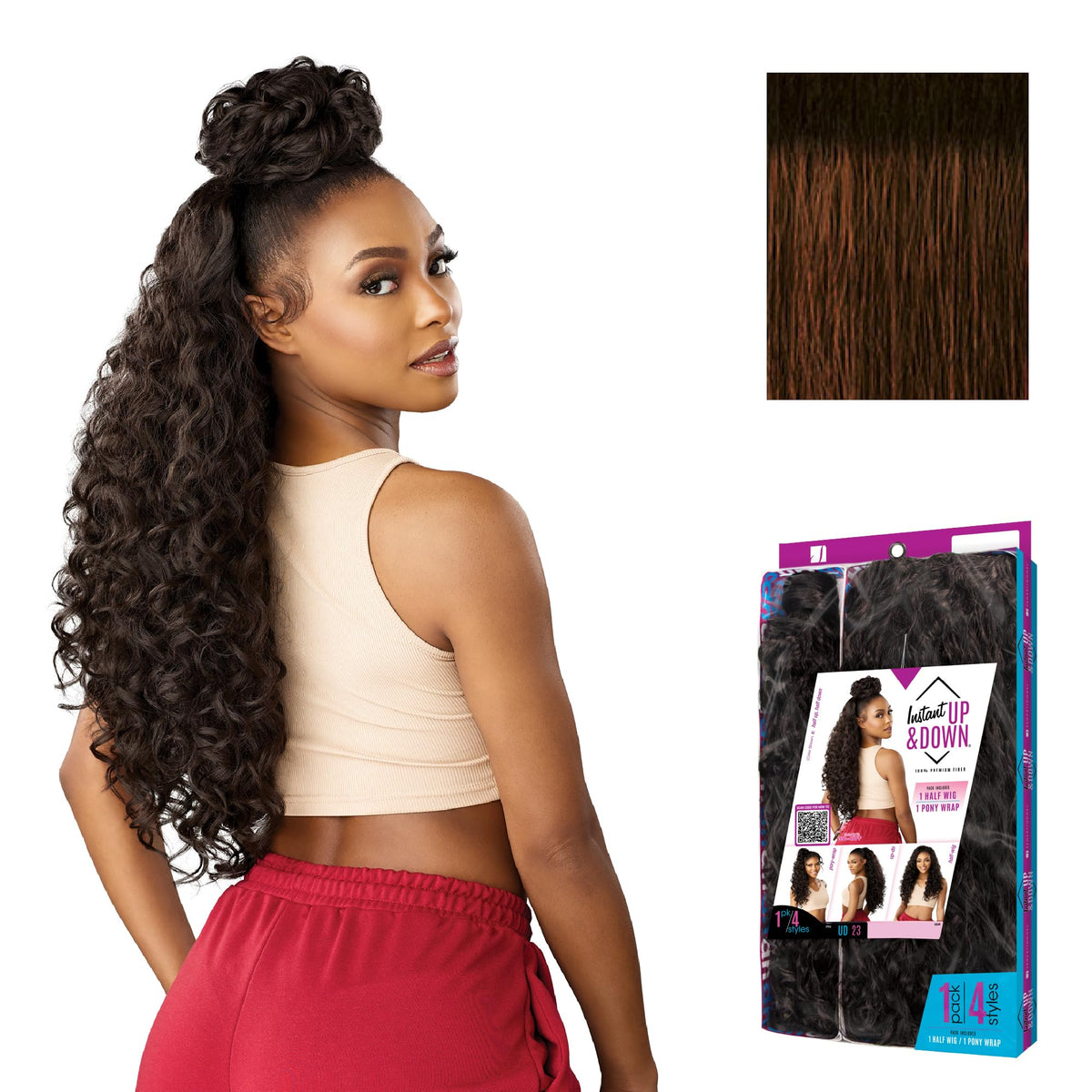 Sensationnel Instant Updown Halfwig Pony-Iud 23, TH2/COPPER