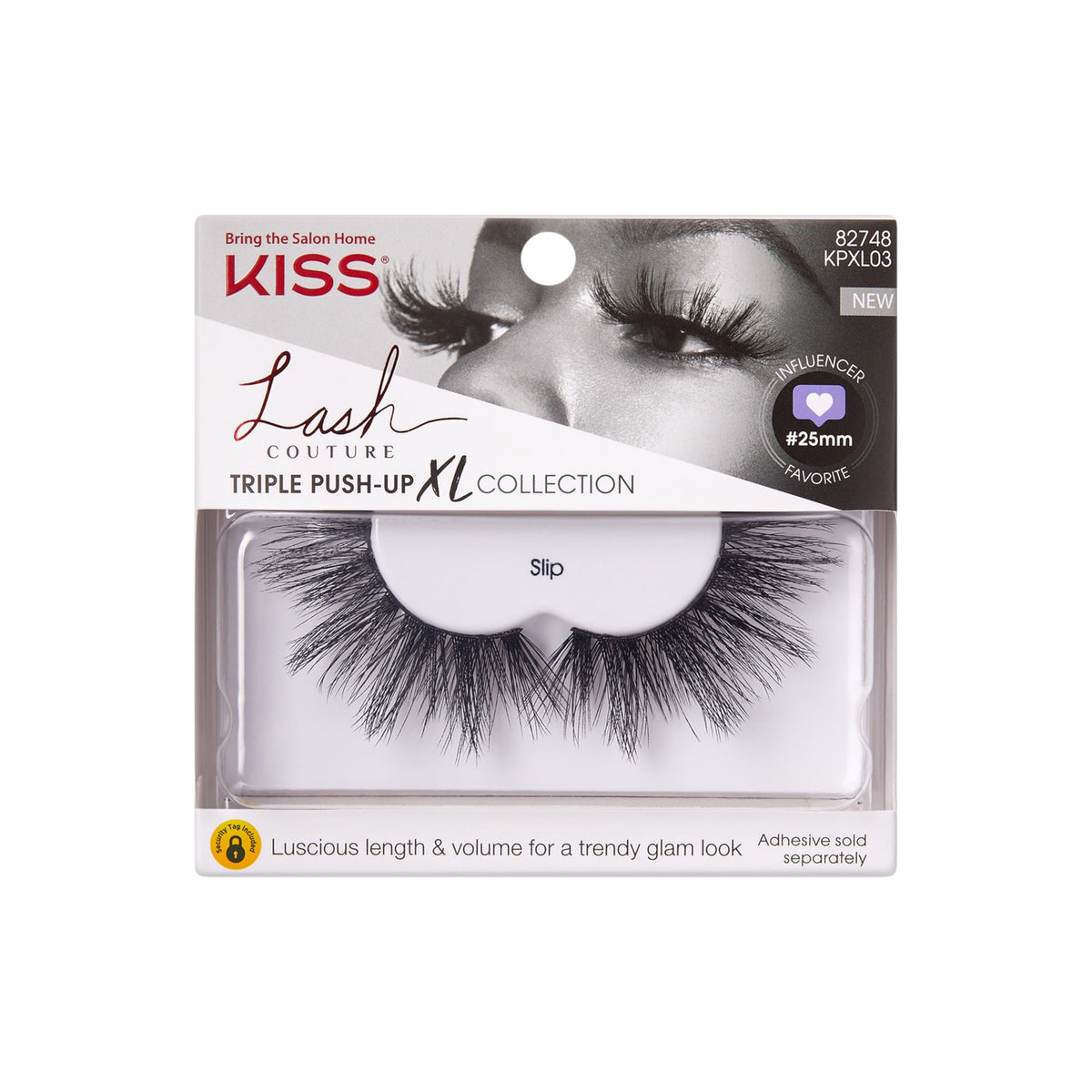KISS Lash Couture Triple Push Up XL Collection False Eyelashes, 3D Volume in Extra Long Length with Triple Design Technology, Cruelty-Free Beauty & Personal Care Kiss