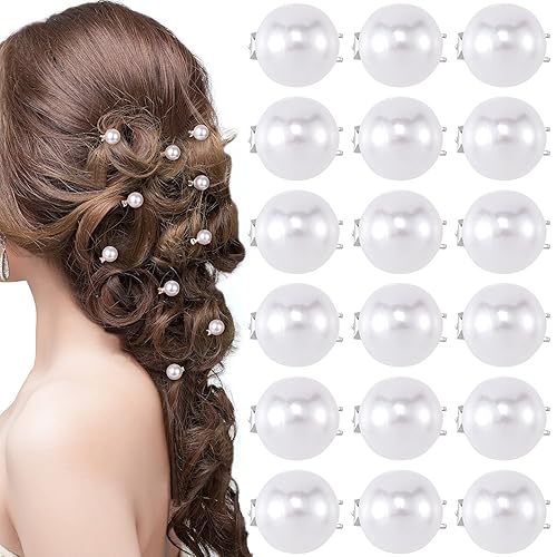 Isslly 30PCS Mini Pearl Hair Clips for Women, White Pearl Hair Pins, Cute Hair Barrettes, Elegant Head Decorations for Girls, Brides for Daily Use Beauty & Personal Care Isslly