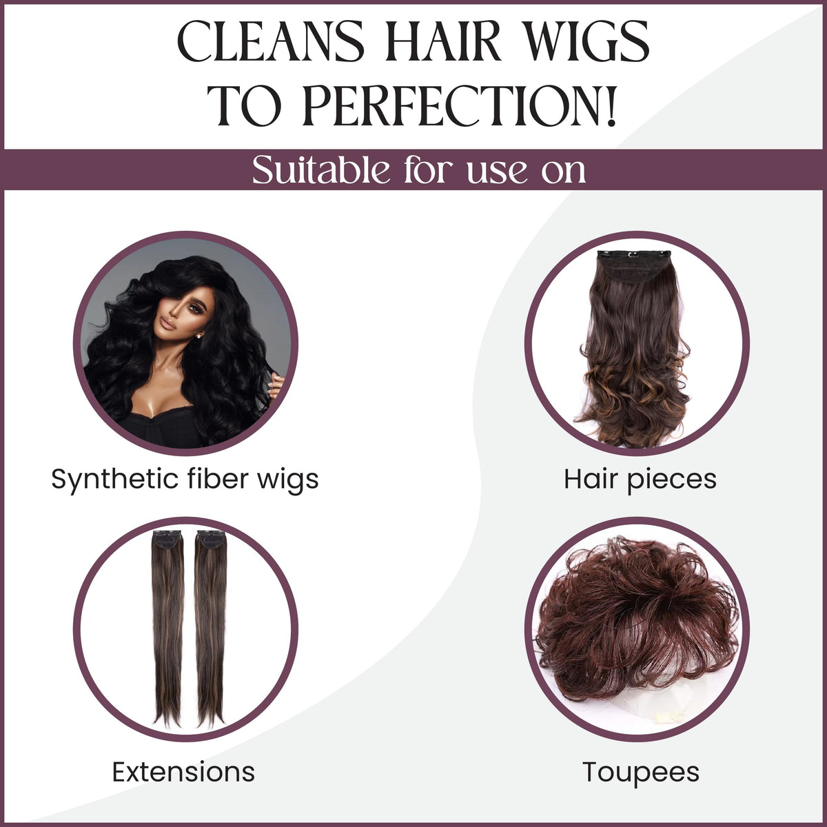 Brandywine Non Static Wig Shampoo for Synthetic & Human Hair, 16 Fl Oz
