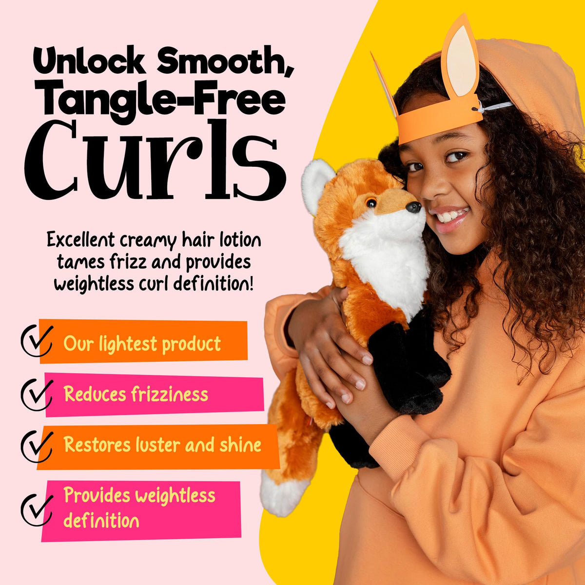 CurlyKids Curl Defining Lotion - Lightweight Creamy Hair Lotion for Frizz-Free, Soft & Defined Curls - Kids Haircare for Curly, Kinky, Coily & Wavy Beauty & Personal Care CurlyKids