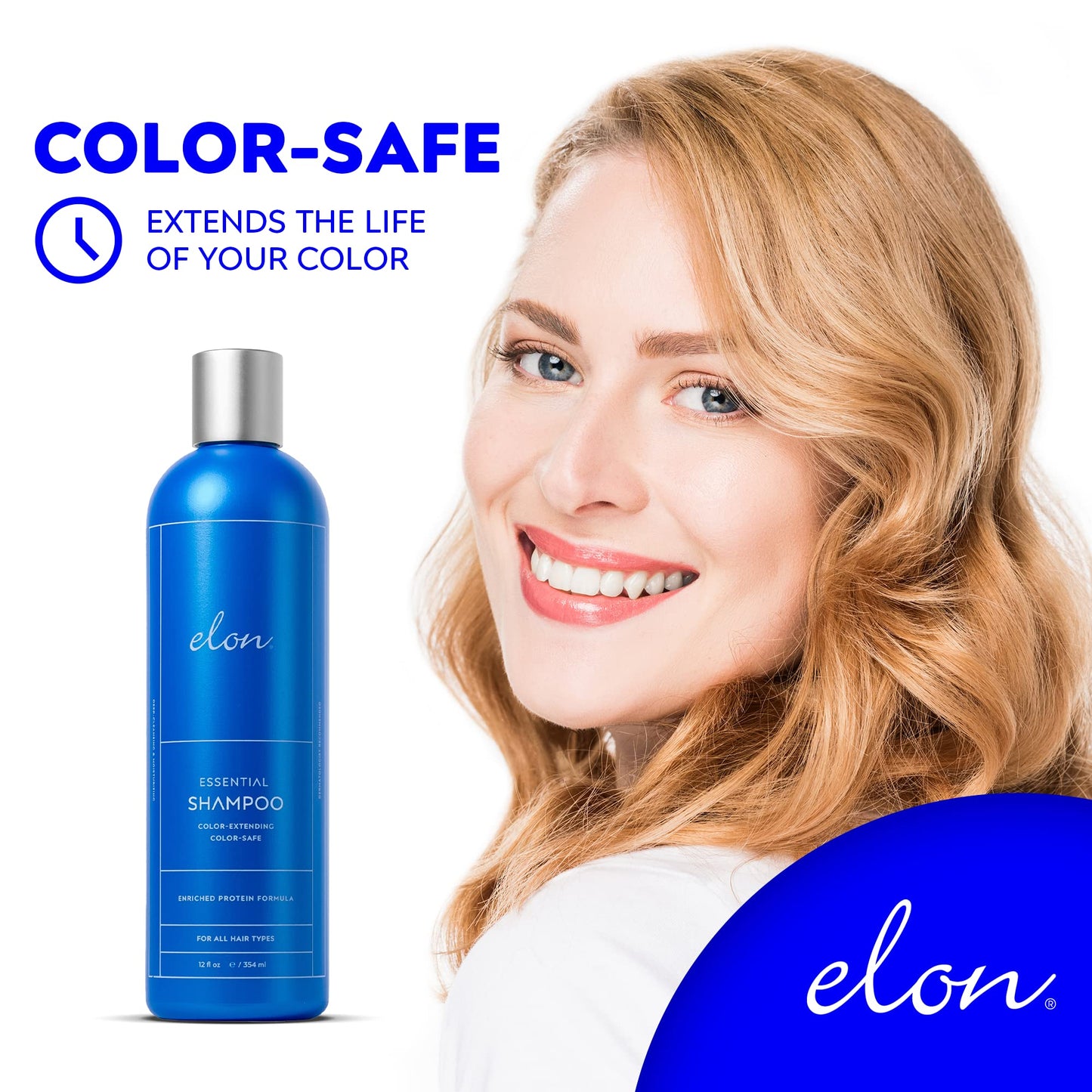 Elon Sulfate Free Shampoo and Conditioner Set (12oz) -Hair Shampoo for Color Treated Hair to Extend Color -Conditioner for Dry Hair to Nourish Beauty & Personal Care Elon