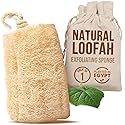 CraftsOfEgypt Natural Loofah Sponge - Egyptian Luffa Body Scrubber Pack of 1 for Men & Women, Natural Bath & Shower Loofah Exfoliator, All Natural Beauty & Personal Care CraftsOfEgypt