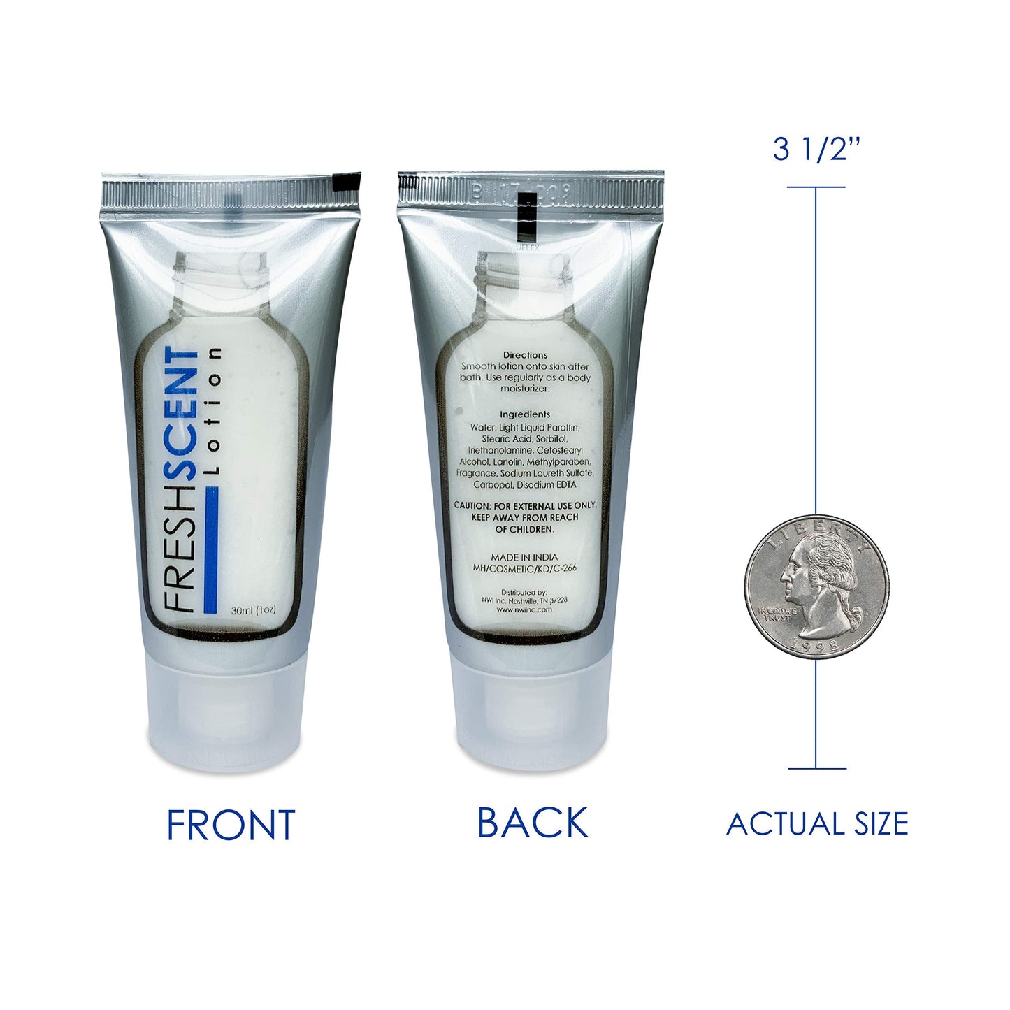 Freshscent Lotion 1oz (288 Pack) Hotel Travel Size, Bulk Amenities and Toiletries for Hospitality Beauty & Personal Care Freshscent