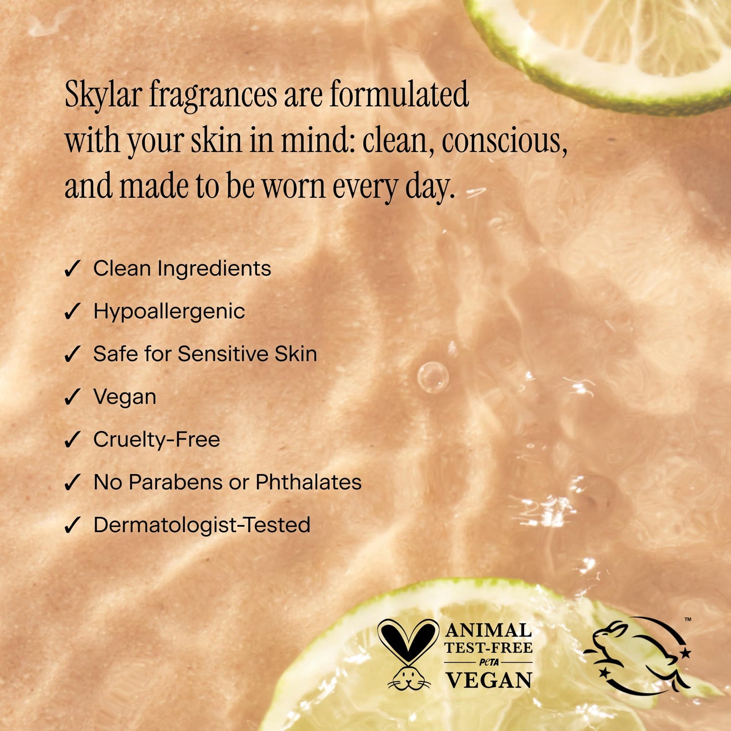 Skylar Lime Sands Eau de Parfum - Hypoallergenic & Clean Perfume for Women & Men, Vegan & Safe for Sensitive Skin - Woody Citrus Perfume with Notes Beauty & Personal Care Skylar