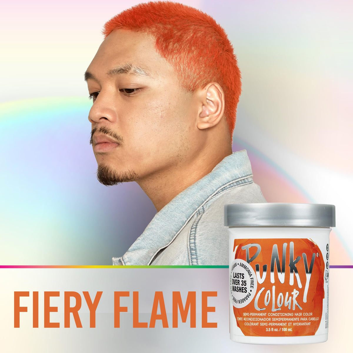 Punky Flame Semi Permanent Hair Color - Vegan & Cruelty-Free Conditioning Hair Dye, Lasts Up to 35 Washes, 3.5 fl oz Beauty & Personal Care Punky