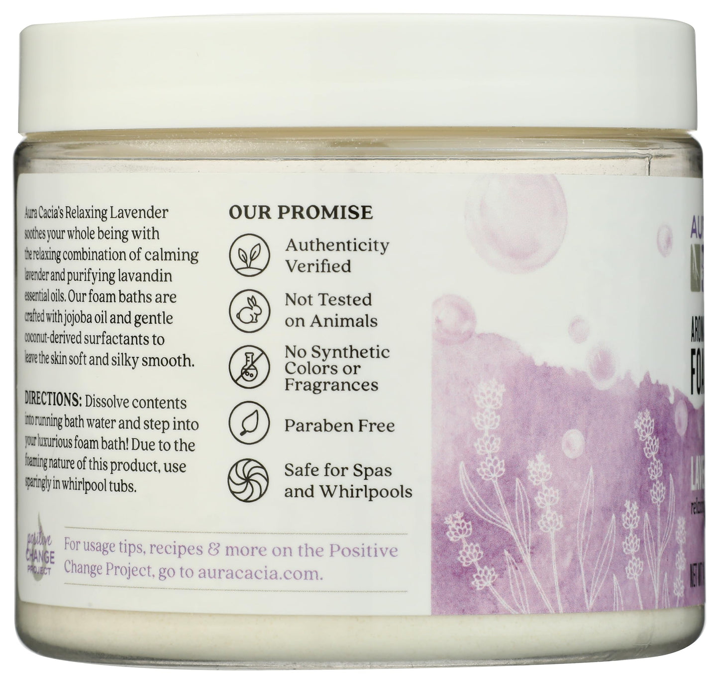 Aura Cacia Aromatherapy Foam Bath, Relaxing Lavender, 14 ounce jar Beauty and Personal Care Aura Cacia