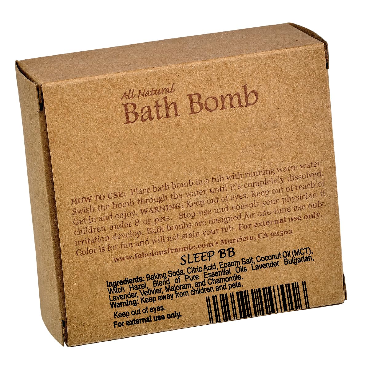 Fabulous Frannie Sleep Natural, Handmade Bath Bomb Set, Rich in Essential Oil, Mineral Salt, Coconut Oil, Witch Hazel, Fizzies to Moisturize Skin… Beauty & Personal Care Fabulous Frannie