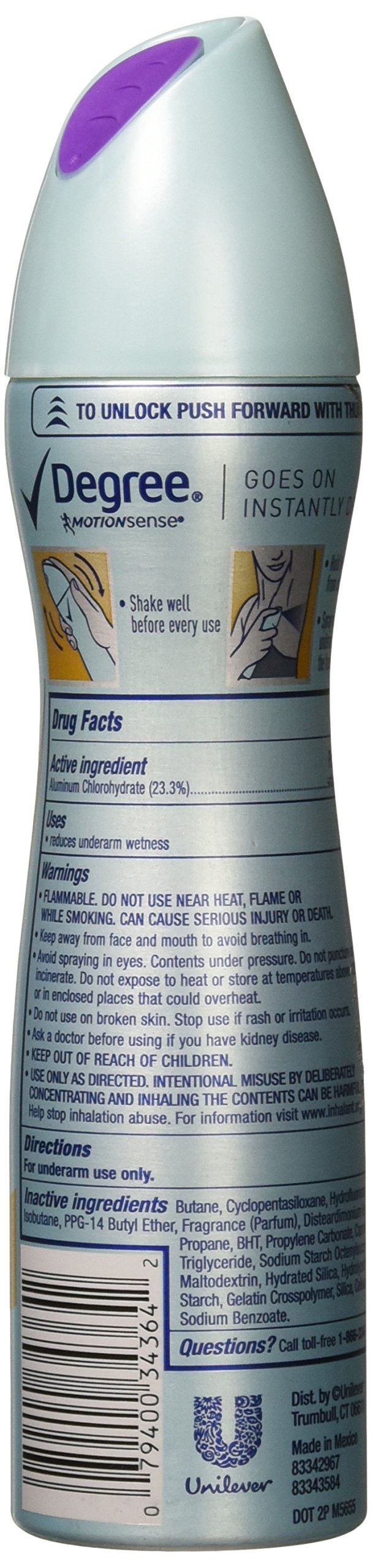 Degree MotionSense Dry Spray Antiperspirant, Sexy Intrigue 3.8 oz (Pack of 2) Beauty and Personal Care Degree
