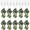 allydrew 10 Pack Chapstick Holder Keychain, Keyring for Lip Balm Lip Gloss Lipstick with 10 Pieces Metal Keyring Clasps, Camouflage Beauty & Personal Care allydrew