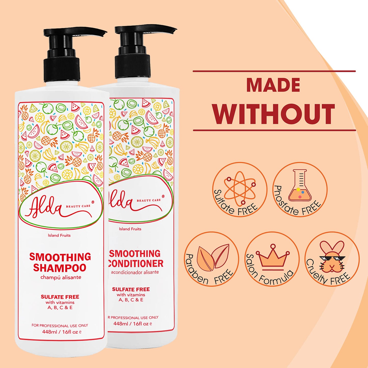 Alda Beauty Care Hair Treatment - Premium Hair Straightener Cream, Sulfate-Free Anti Frizz Hair Products, Perfect Hair Straightening Solution for Dry Beauty & Personal Care Alda Beauty Care