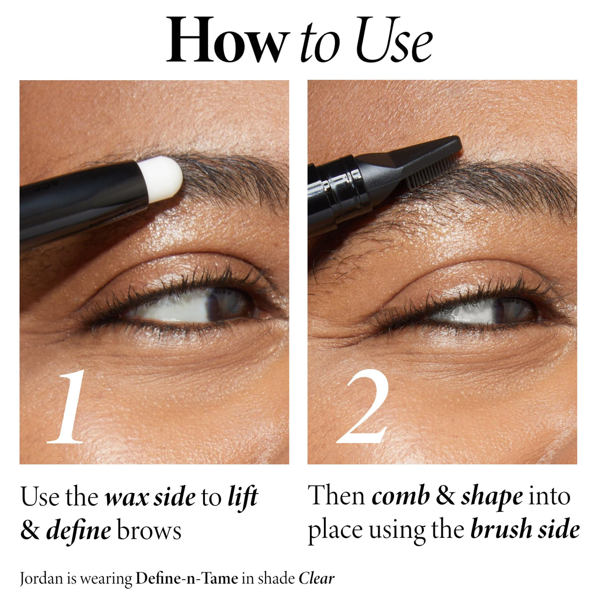 LAURA GELLER NEW YORK Define-n-Tame Brow Lifting Stick - Laminated Full Brows - Brow Wax (01 Clear, 1 Count) Beauty & Personal Care LAURA GELLER NEW YORK