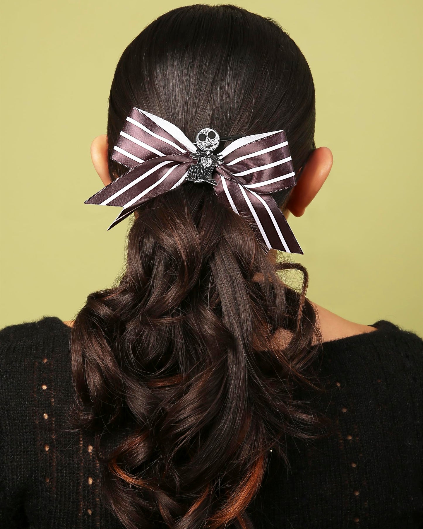 Disney Nightmare Before Christmas Jack Skellington Hair Bow, Officially Licensed Beauty & Personal Care Disney