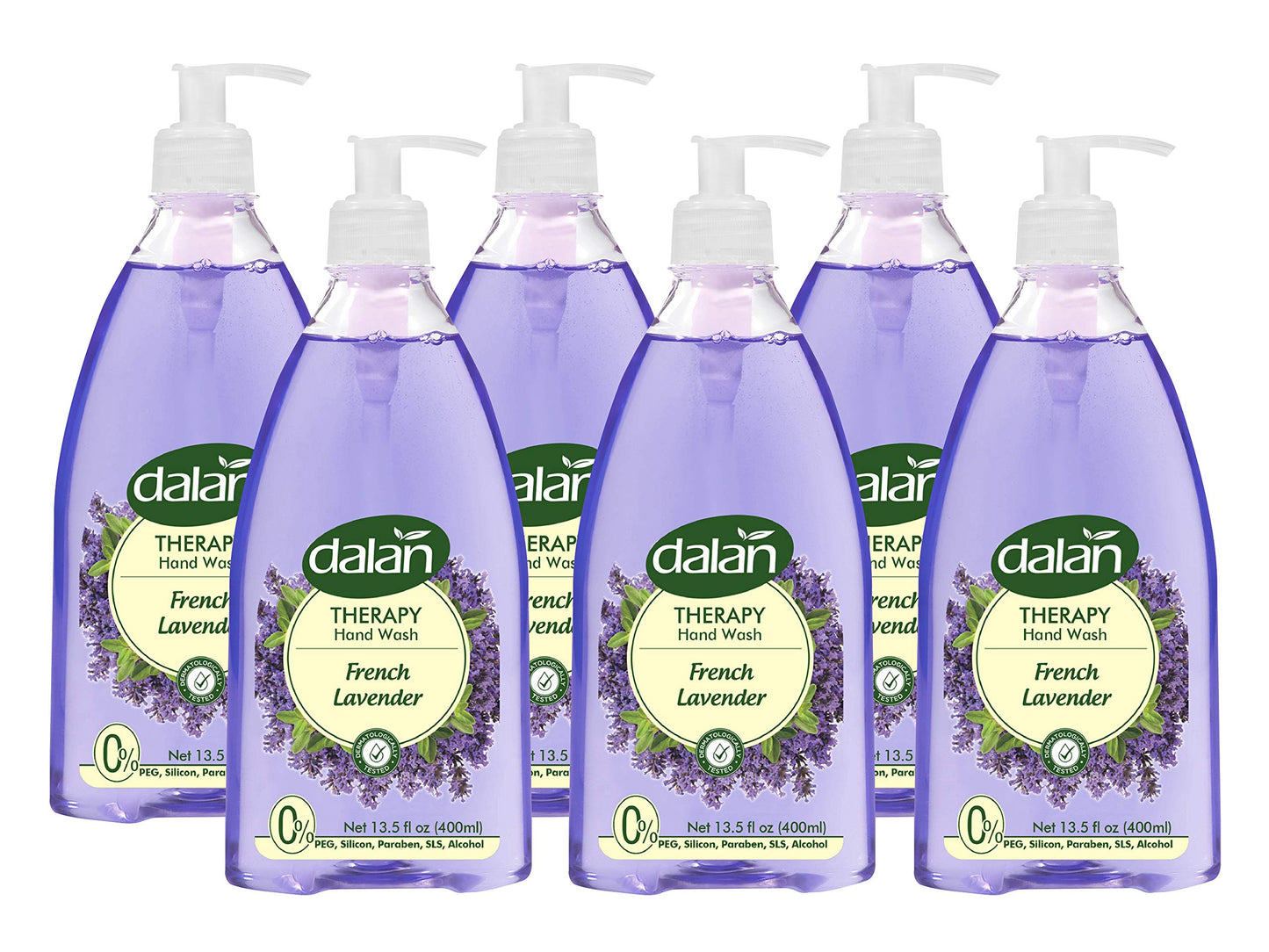 Dalan Therapy French Lavender Ultra Moisturizing Liquid Hand Soap for Normal and Dry Hands Fresh Clean and Soft Feeling (13.5 Fl Oz / 400 mL (Pack Beauty & Personal Care Dalan