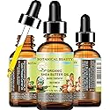 Botanical Beauty Organic SHEA BUTTER OIL 100% Pure Natural Undiluted Refined Cold Pressed Carrier Oil. 1 Fl.oz.- 30 ml for Face, Skin, Hair, Lip Beauty & Personal Care Botanical Beauty