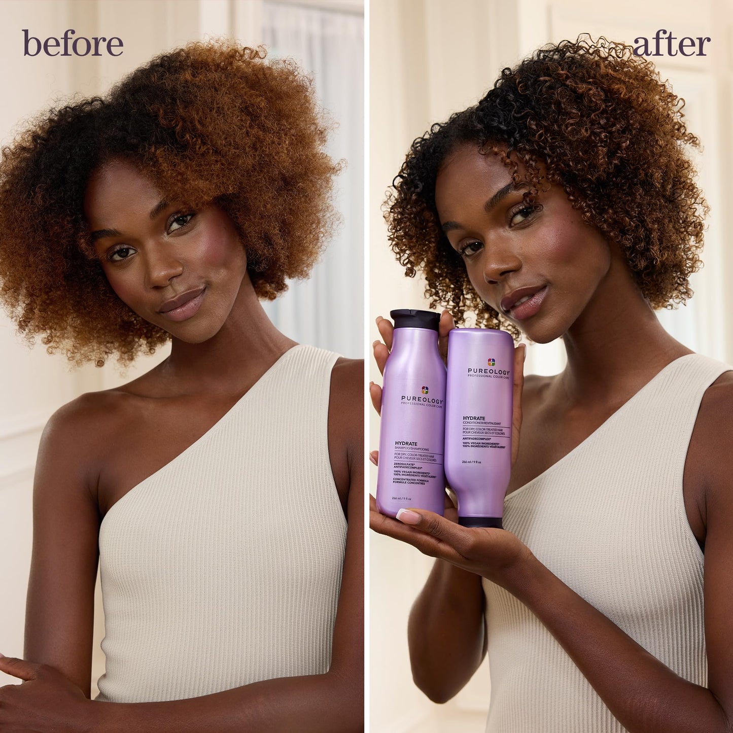 Pureology Hydrate Shampoo - For Dry or Color Treated Hair, Moisturizing Shampoo For Hydration & Softness, With Rose Extract & Green Tea, Vegan Beauty & Personal Care Pureology