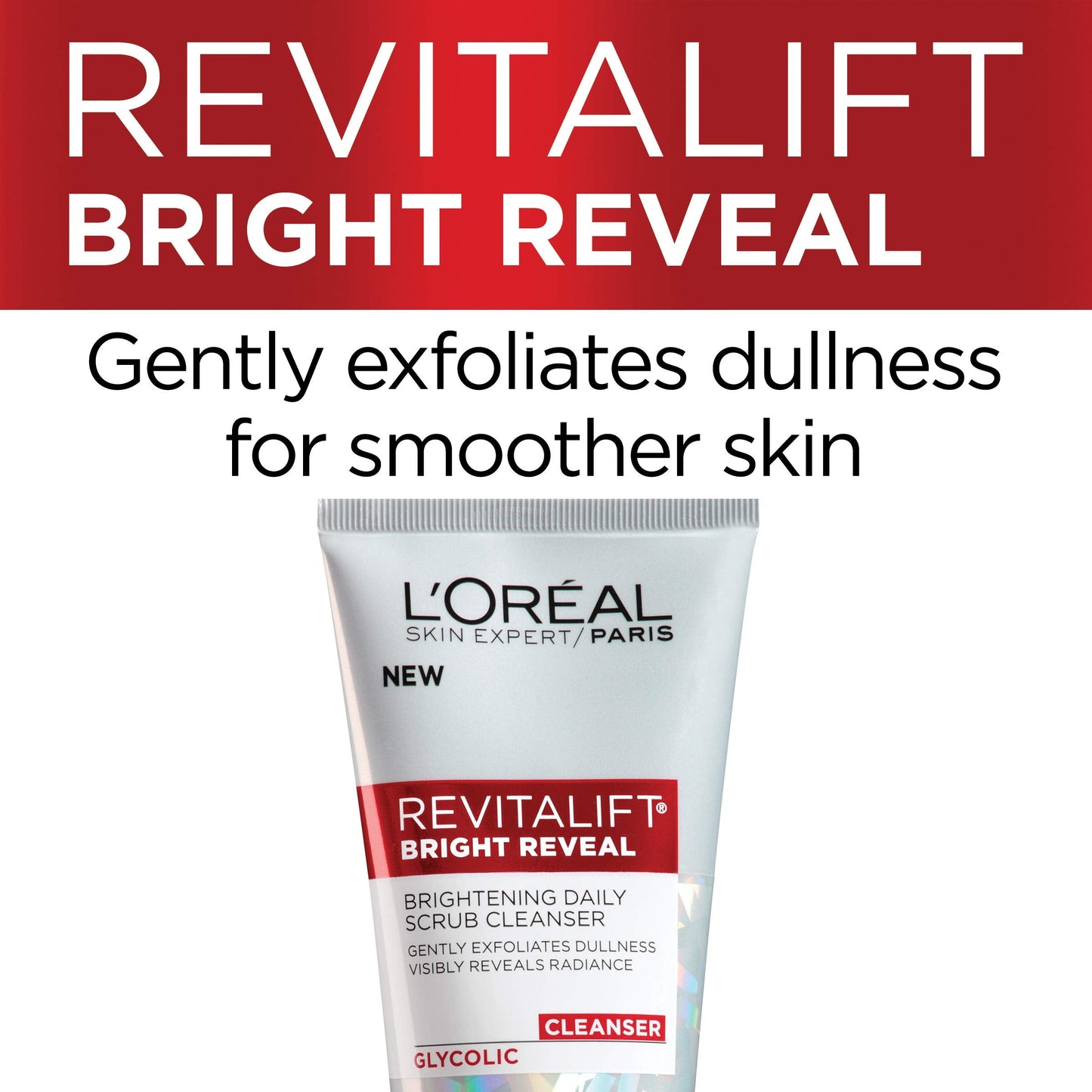 L'Oreal Paris Skincare Revitalift Bright Reveal Facial Cleanser with Glycolic Acid, Anti-Aging Daily Face Cleanser to Exfoliate Dullness and Brighten Beauty & Personal Care L'Oreal Paris