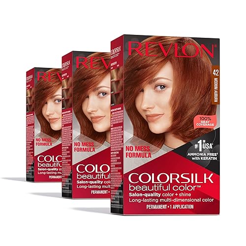 Revlon Colorsilk Beautiful Color Permanent Hair Color, (OLD VERSION) 31 Dark Auburn (Pack of 3) Beauty & Personal Care REVLON