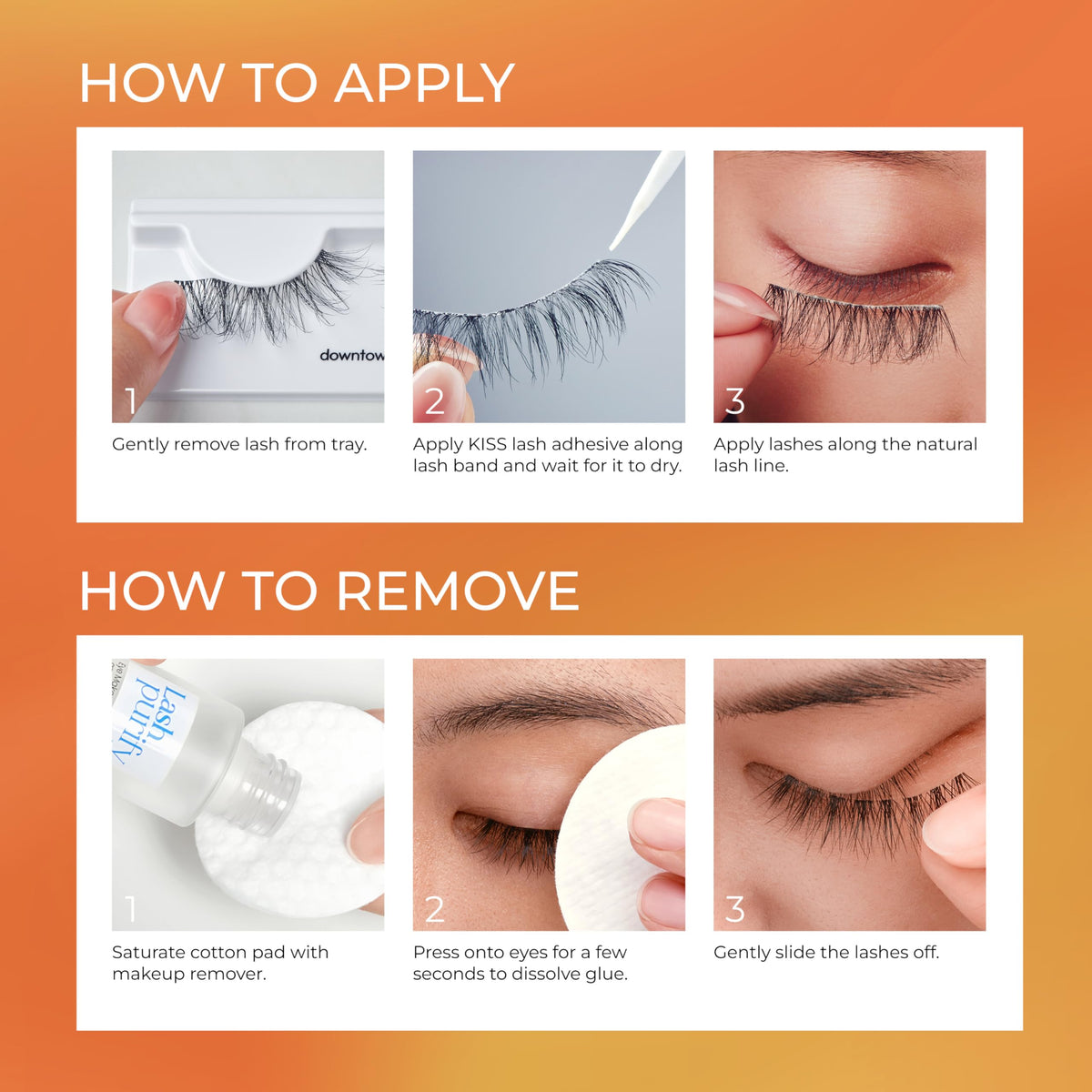 Kiss My Lash But Bolder, False Eyelashes, 'Slim Thicc', 16mm, Includes 1 Pair, Easy to Apply, Reusable Lash Clusters
